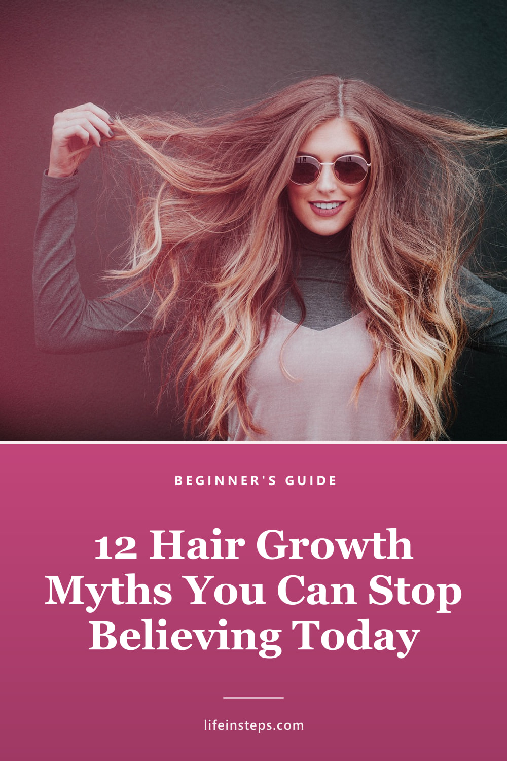 Pinterest pin: 12 Hair Growth Myths You Can Stop Believing Today