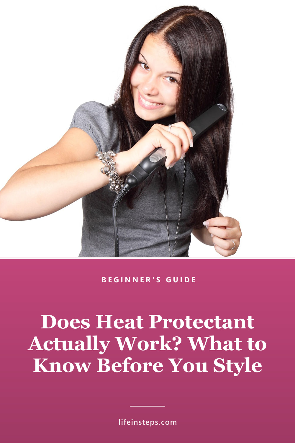 Pinterest pin: Does Heat Protectant Actually Work? What to Know Before You Style
