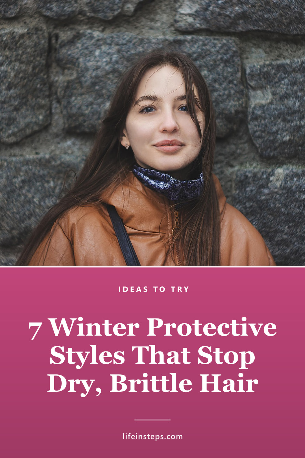 Pinterest pin: 7 Winter Protective Styles That Stop Dry, Brittle Hair